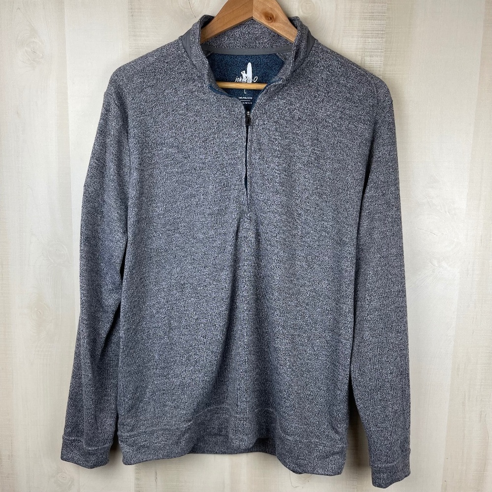 Johnny-O Men’s 1/4 Zip Pullover Heathered Grey Customized Team McCarthy Large